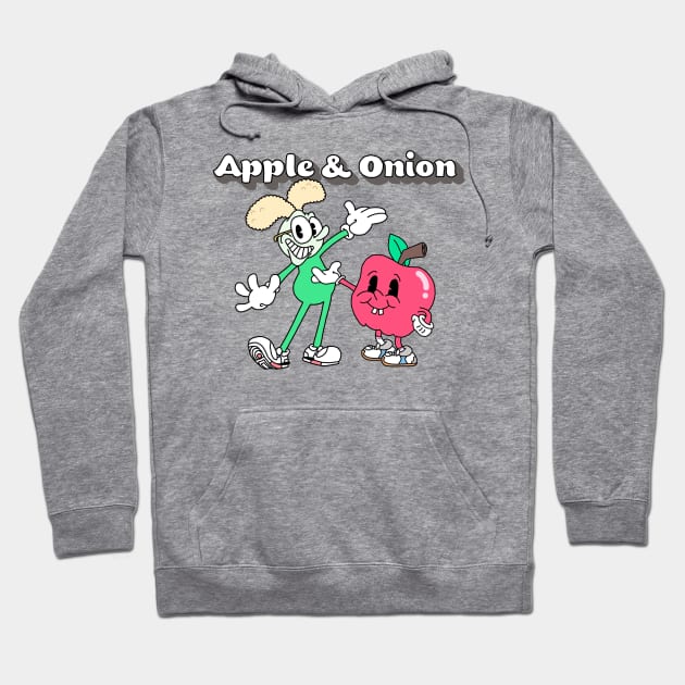 Apple and Onion 1930's Hoodie by Owllee Designs